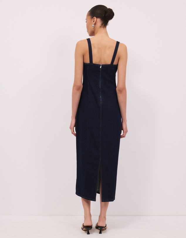 Calli - Emira Denim Midi Dress