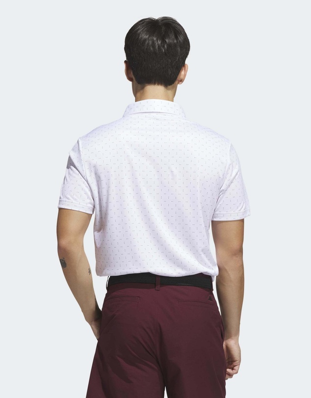 adidas Performance - PERFORMANCE TEXTURED PRINT POLO SHIRT Mens
