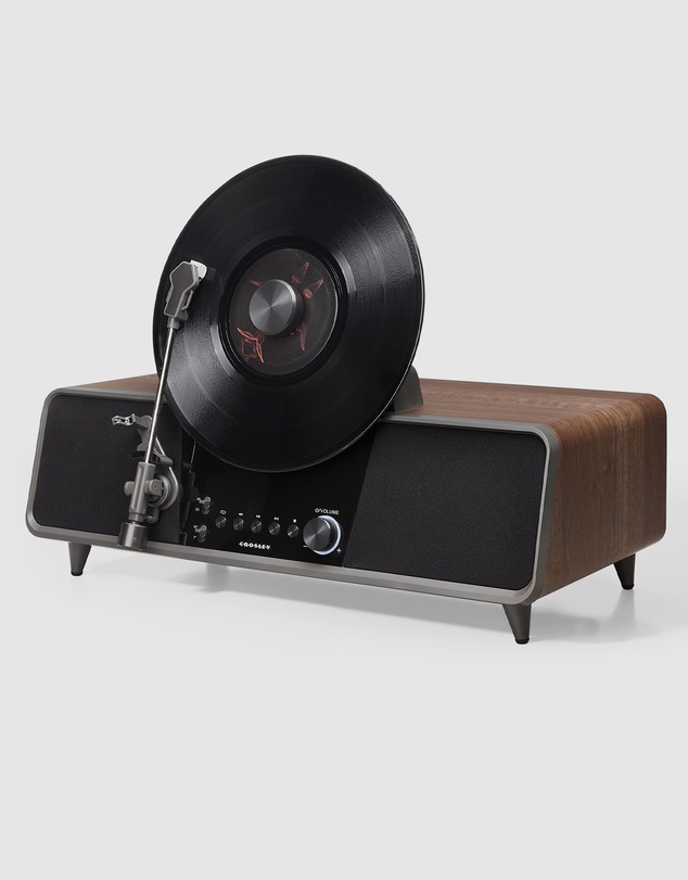 Crosley - Crosley Beck Automatic Vertical Record Player - Walnut