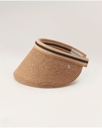 Helen Kaminski - Bianca 12 Raffia Stripe Visor