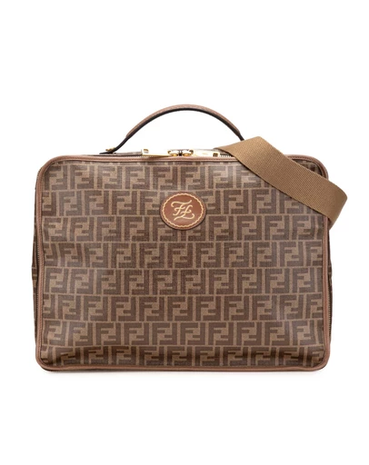 Pre-Loved by Azura Reborn - Pre-Loved Zucca Coated Canvas Karligraphy Travel Bag