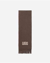 Ozwear Connection Uggs - Ugg Logo Cashmere Aus Wool Woven Scarf