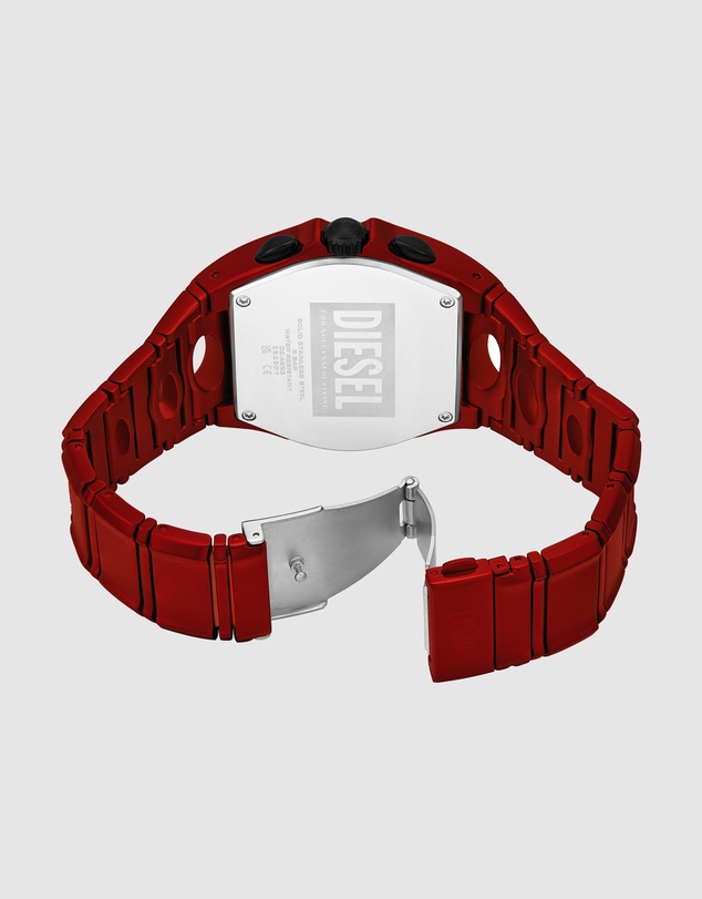Diesel - D-Curve Red Chronograph Watch