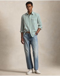 Polo Ralph Lauren - Classic Fit Paint-Splatter Striped Shirt