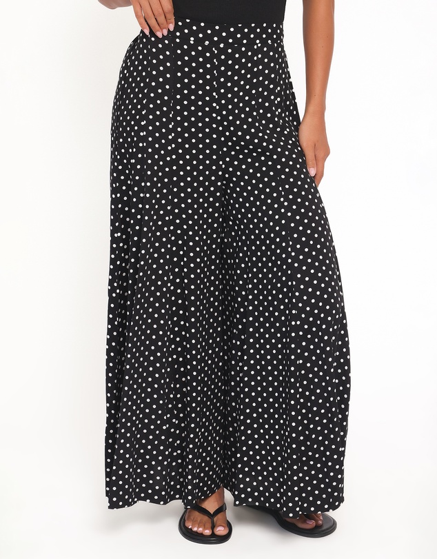 Petal & Pup - Neveah Pant - Black Polka Dot