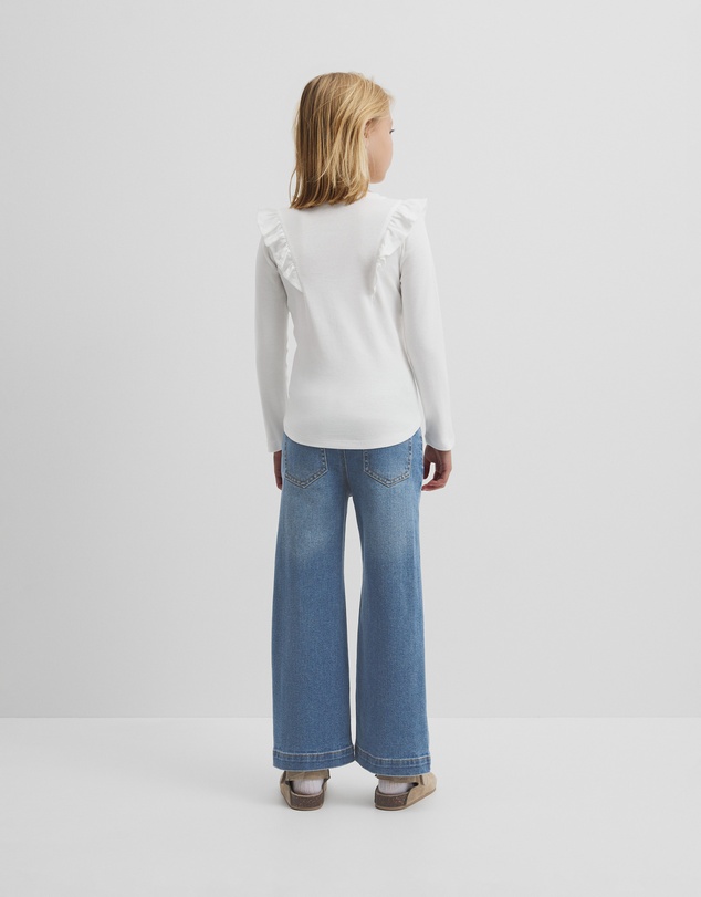 Country Road - Long Sleeve Logo Frill T-shirt