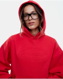 ENA PELLY - Washed Debossed Hoodie