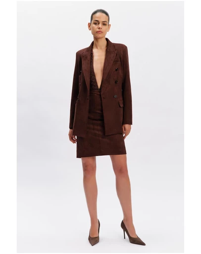 Bardot - Vanessa Faux Suede Blazer