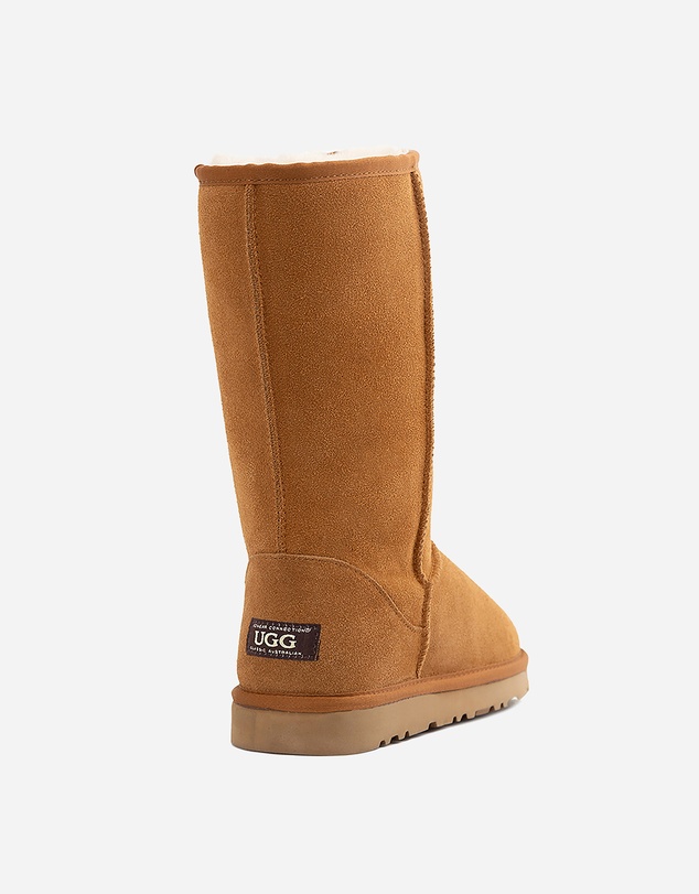 Ozwear Connection Uggs - Ugg Boots Genuine Australian Sheepskin Unisex Long Classic Suede