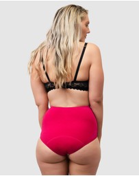 Naturana - Organic Cotton & Lace High Waist Period Underwear