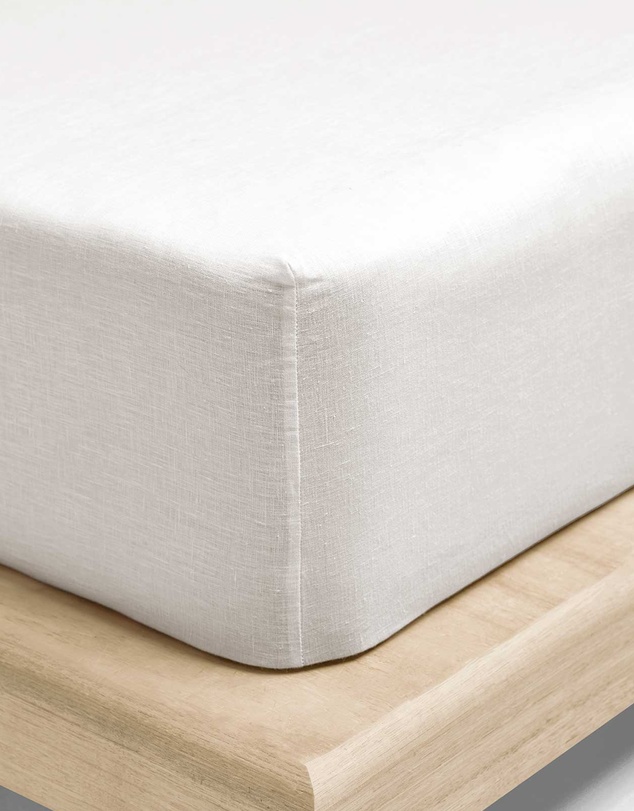 Aura Home - Emile Linen Fitted Sheet