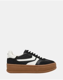 Steve Madden - Off-Track Black Suede Sneakers