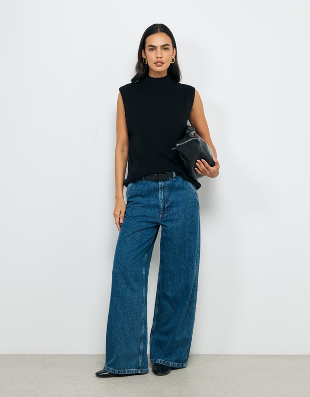 AERE - Pili Wool Cotton Knit Vest