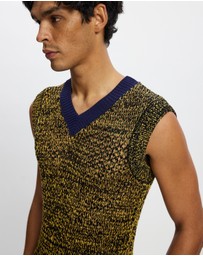 Wales Bonner - Mouline Yarn Shade Knit Vest