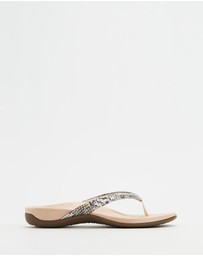 Vionic - Dillon Toe Post Sandal - Boa Metallic
