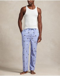 Polo Ralph Lauren - Polo Bear Striped Cotton Pajama Pants