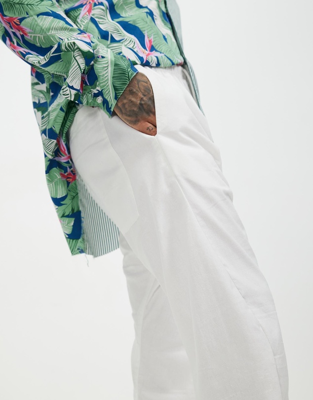 Surrounded By Ghosts - The Vanadium Linen Drawstring Pants