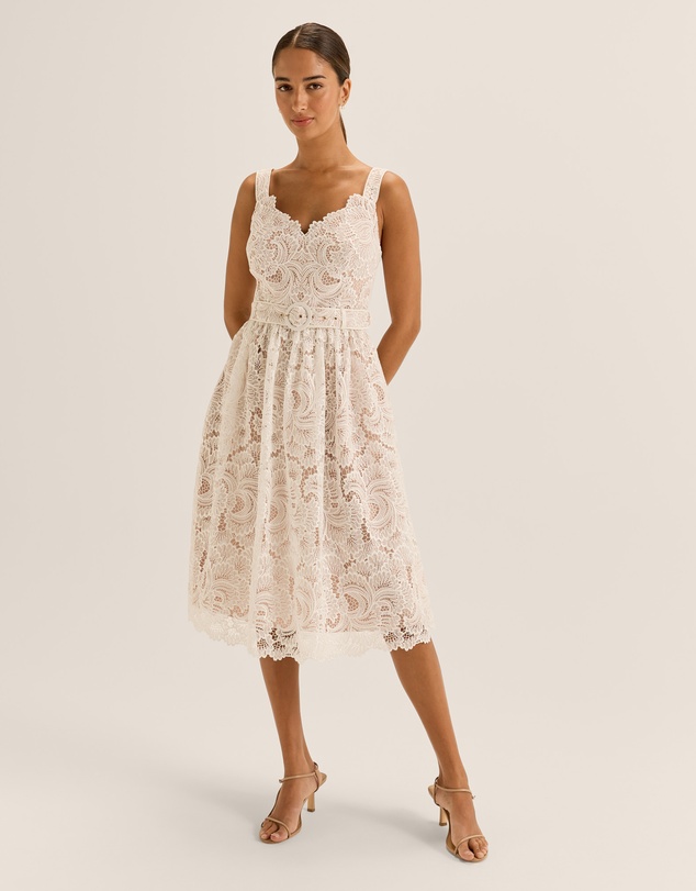 Review - Illusion Lace Midi Dress