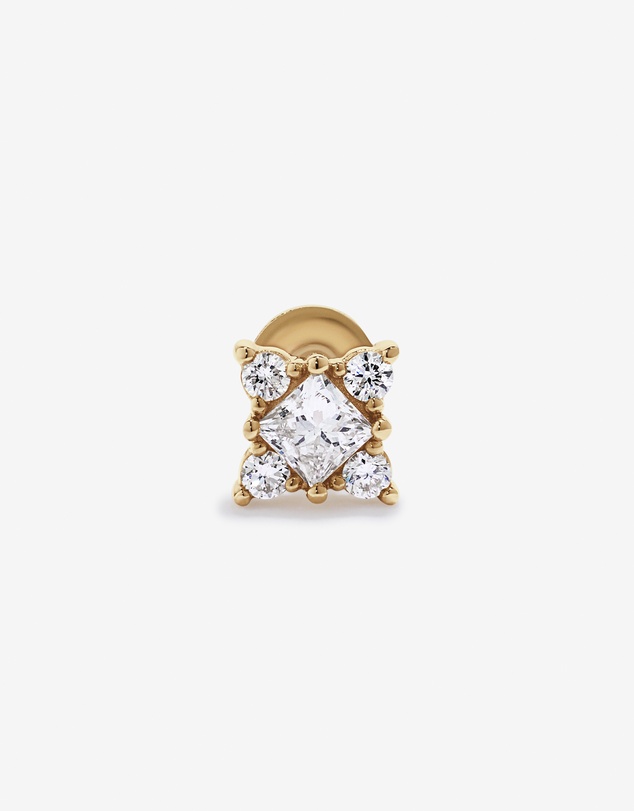 Michael Hill - 0.11TW Lab Diamond Princess Cut Helix Stud in 10kt Gold