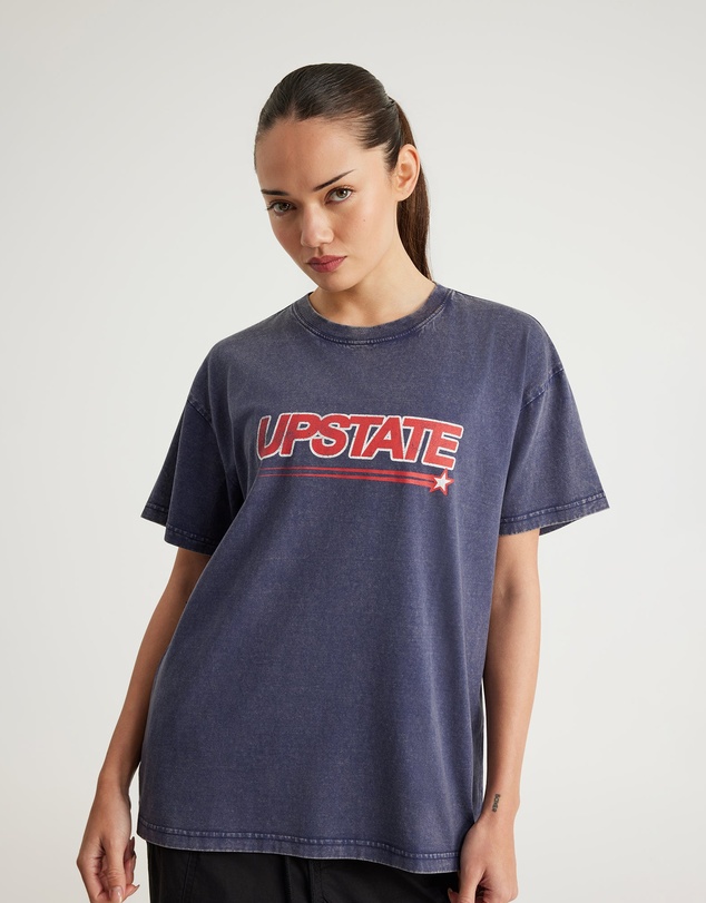 Upstate - Thrive T-Shirt - Midnight Navy/Snow Wash