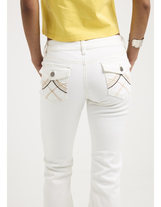 Neon Hart - Sarki Low Rise Flare Denim Jeans
