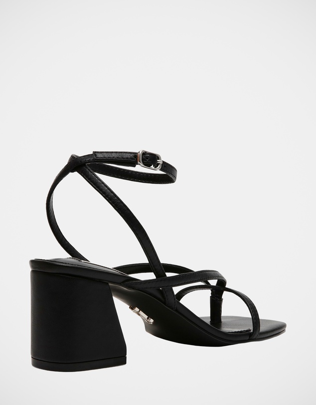 Steve Madden - Ansel Black Leather Heels