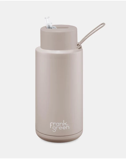 Frank Green - 34oz Stainless Steel Ceramic Reusable Bottle with Straw Lid