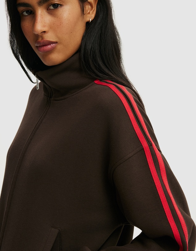 Cotton On - Funnel Neck Fleece Zip Through Sweat