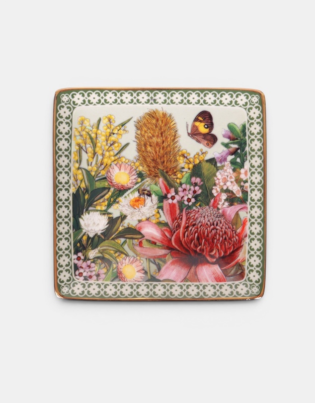 La La Land - Square Trinket Tray Botanical Blooms