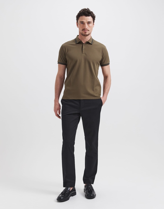 SABA - Andy Tipped Cotton Polo