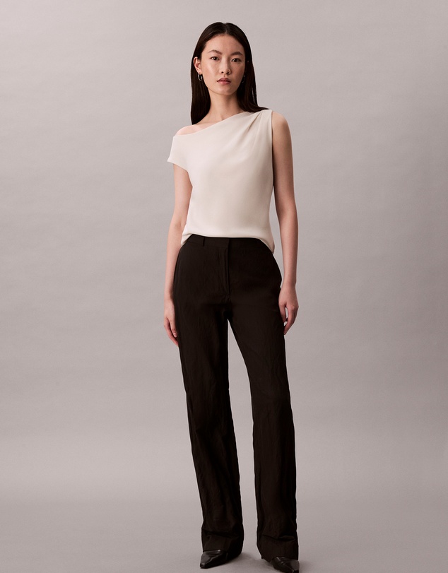 Calvin Klein - Crepe One Shoulder Top