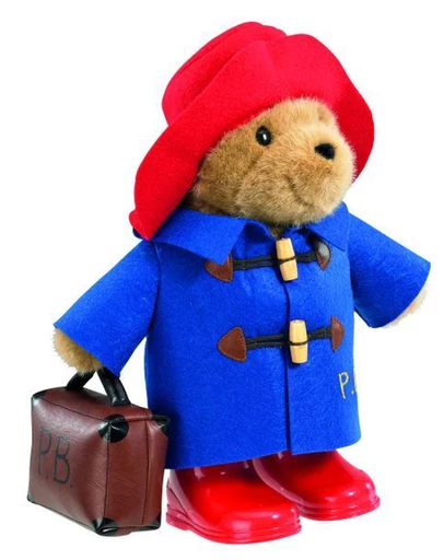 Paddington Bear - with Blue Coat and Suitcase