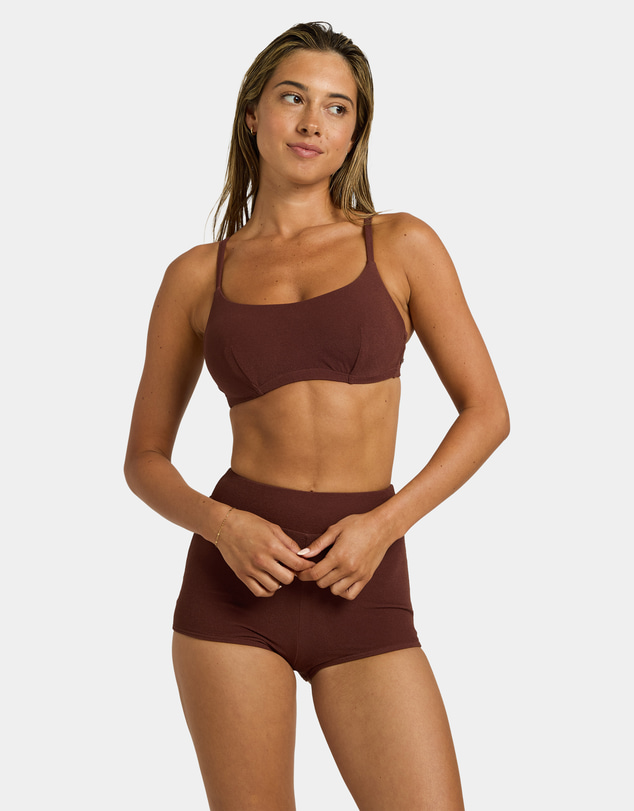 Roxy - Womens Palm Shadows Shorty Bikini Bottom