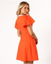 Petal & Pup - Lyle Mini Dress - Orange/Pink