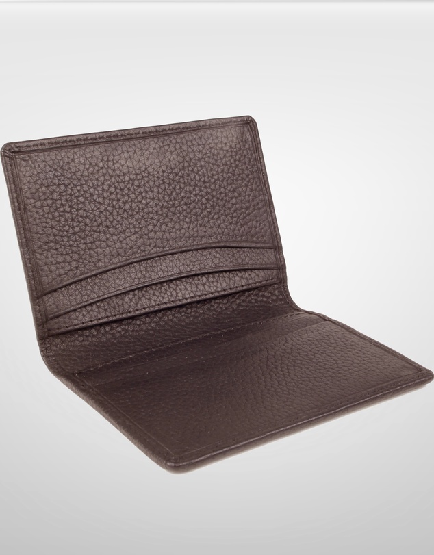 DENTS - RFID Pebble Grain Leather Credit Card Holder Minimalist
