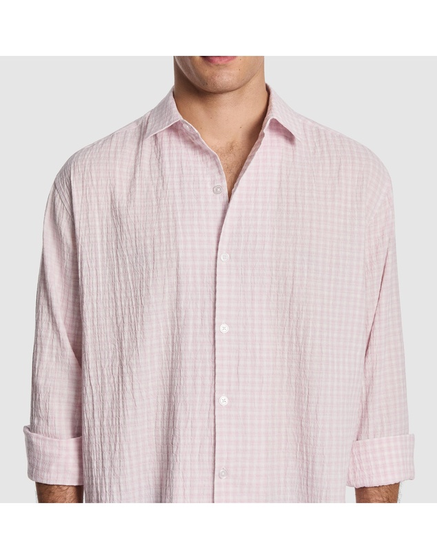 yd. - Milano Textured Check Shirt
