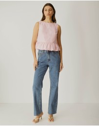 Atmos&Here - Marisol Ruffle Hem Top