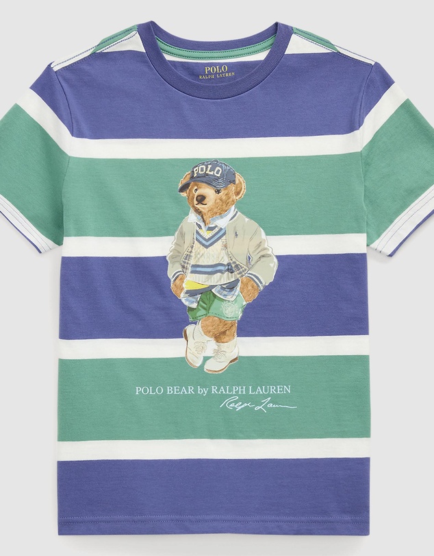 Polo Ralph Lauren - Polo Bear Striped Cotton Jersey Tee - ICONIC EXCLUSIVE - Teens