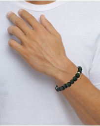 Kuzzoi - ICONIC EXCLUSIVE - Bracelet Male Beads Vintage 925 Sterling Silver