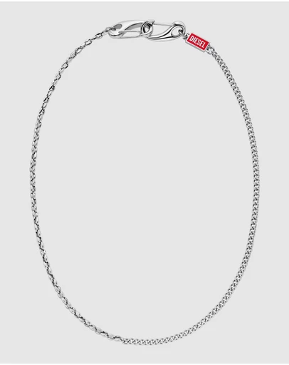 Diesel - Diesel Font Silver Necklace
