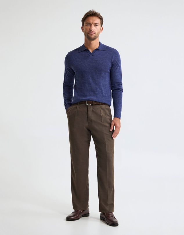 Oxford - Blair Polo Collar Merino Knit