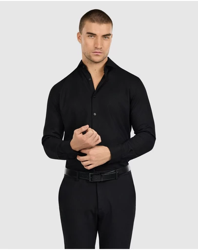 Tarocash - Cy Slim Textured Bamboo Shirt