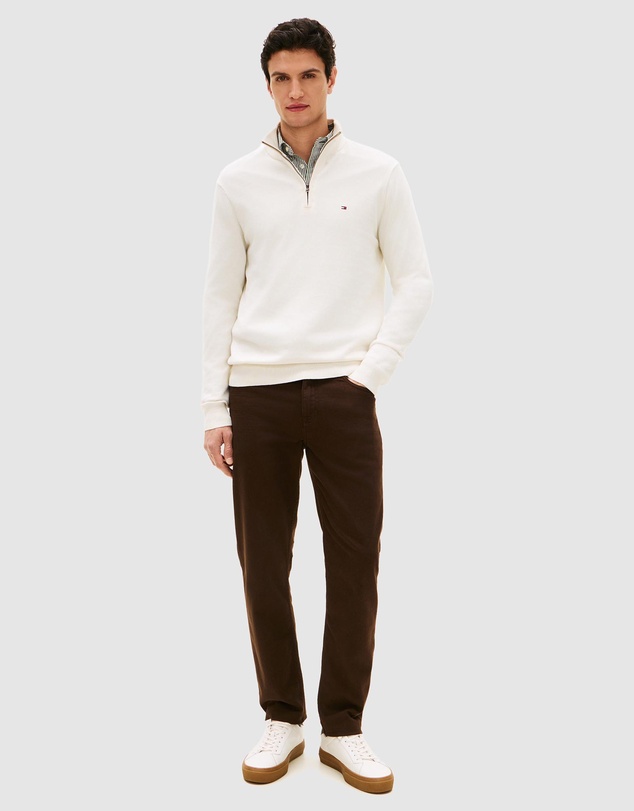 Tommy Hilfiger - Half-Zip Mock Turtleneck Jumper