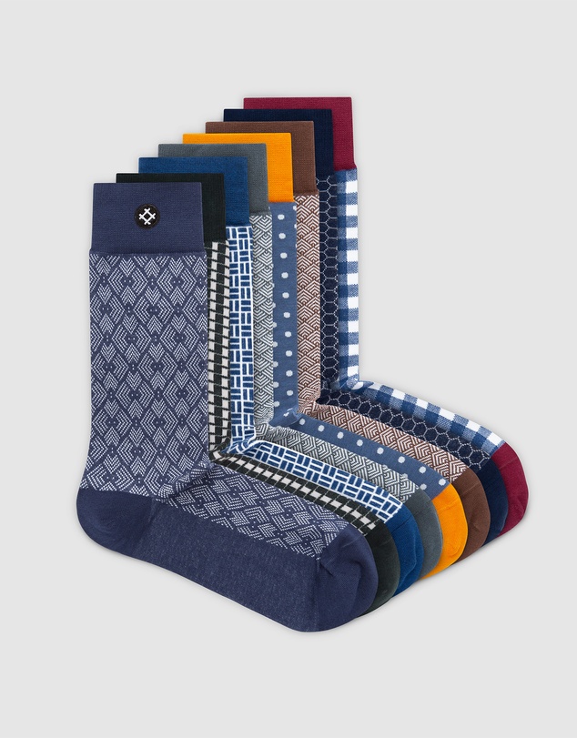 Sockdaily - Banter 8 Pack Crew Socks