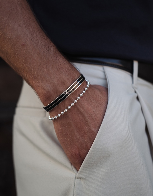 Kuzzoi - ICONIC EXCLUSIVE - Ball Chain Bracelet in 925 Sterling Silver