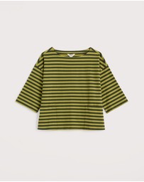 Seasalt - Seasalt Cornwall Green Buryan Boat Neck Top