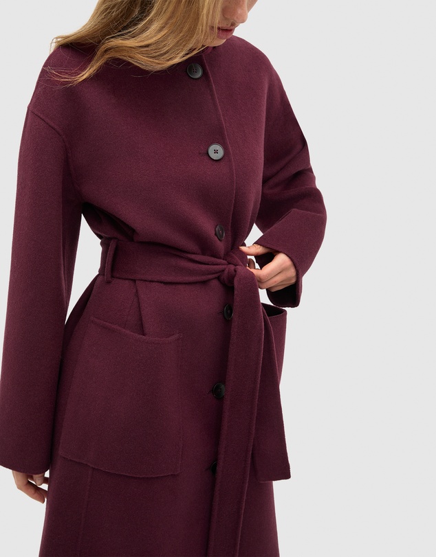 Seed Heritage - Wool Blend Collarless Coat