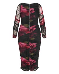 City Chic - Halo Long Sleeve Midi Dress