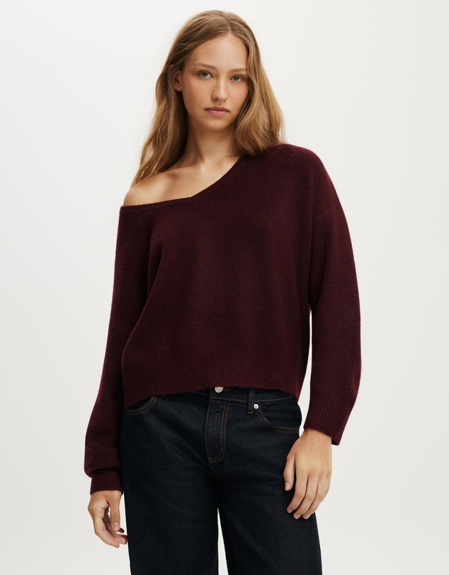 Cotton On - Softest Luxe Slouchy V-Knit