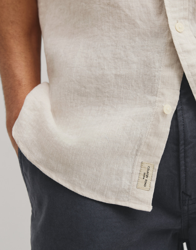 Country Road - Regular Fit Short Sleeve Linen Shirt